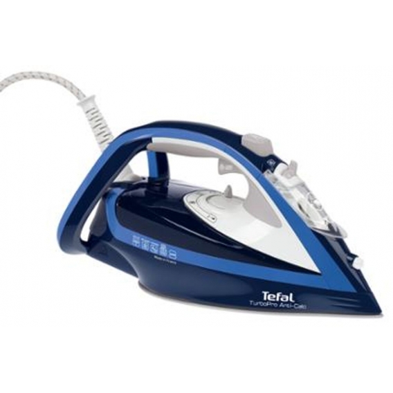 Tefal TurboPro FV5630E0 - Bügeleisen (Dampfbügeleisen, Durilium-Sohle, 2 m, 200 g/min, Blau, Weiß, 50 g/min)