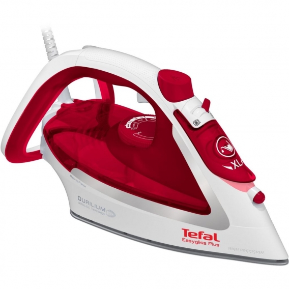 Tefal FV 5717 Easygliss Dampfbügeleisen, Weiß/Rot