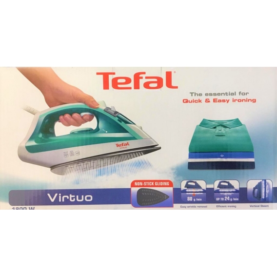 Tefal FV1710 Dampfbügeleisen Virtuo 1800W, Grün/Weiß