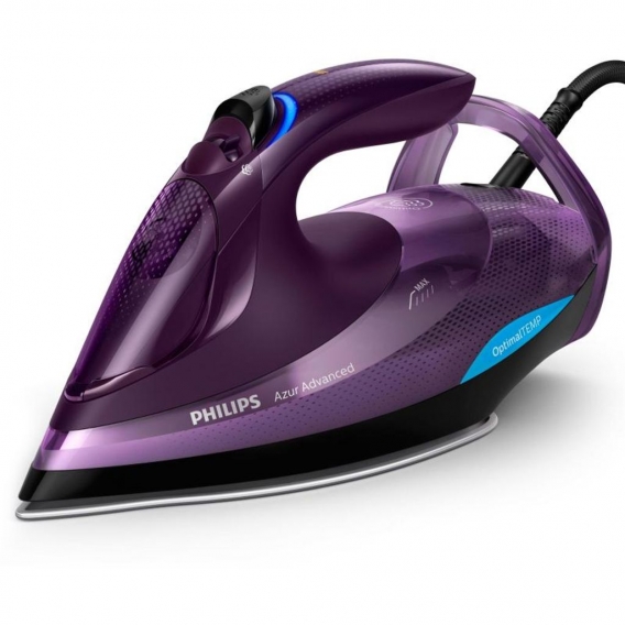 Philips Bügeleisen GC4934/30 Dampfbügeleisen, 3000 W, Wassertankkapazität 330 ml, Dauerdampf 55 g/min, Lila