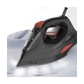 Black & Decker BXIR3000E, Dampfbügeleisen, Keramik-Bügelsohle, 2 m, 200 g/min, Schwarz, Orange, 45 g/min