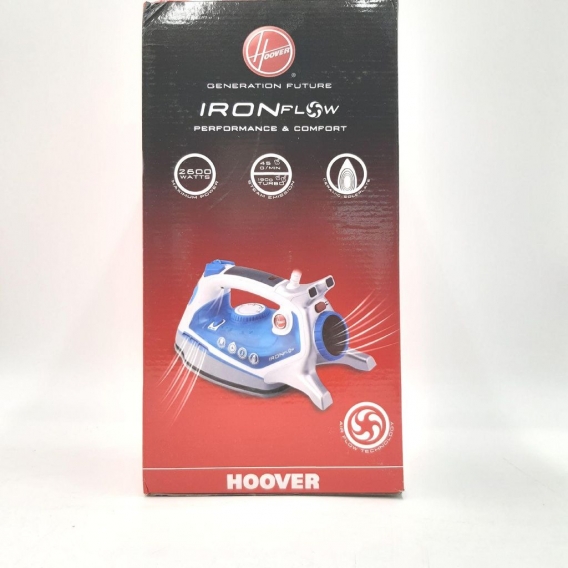 Hoover 2600 TIF 26001 Ironflow W 0,4 Liter 45 Kunststoff Blau Dampfbügeleisen (58,39)