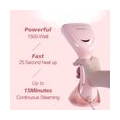 1500W Handheld Garment Steamer, Tragbarer Dampfbügeleisen Für Zuhause und Reisen，Rosa