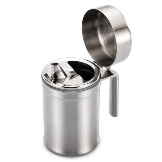 Stainless Steel Oil Dispenser Olive Oil Can Edible Oil Dispensing Bottle Leak-proof Oil Container for Kitchen/Cooking/Restaurant