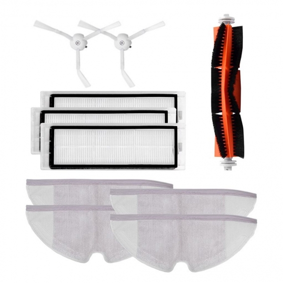 10 teile Hauptbürste HEPA-Filter Seitenbürste Wischtücher Kit für Xiaomi Mijia Staubsauger Roboter Roborock S50 S51 S55 Roborock