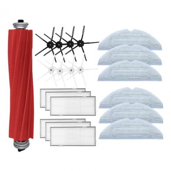 Hauptbürsten-Wischtuch-Zubehör für Roborock S7 T7S Plus Einfach zu installierendes Hochleistungs-Ersatzteil-Zubehör Farbe A