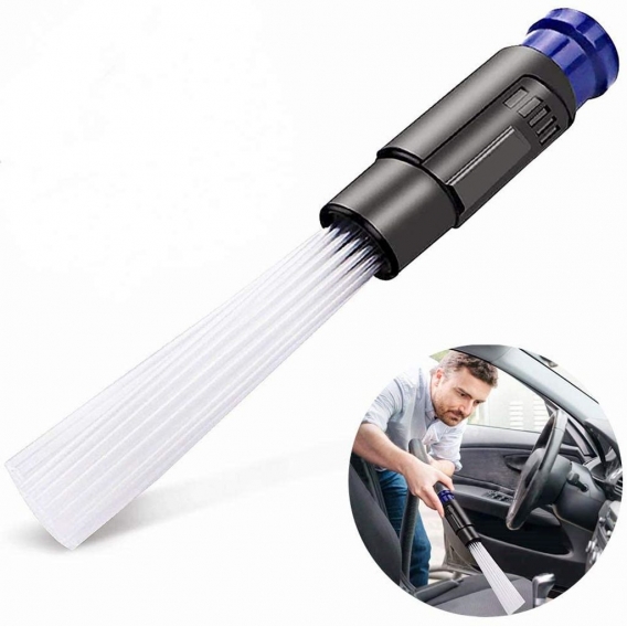 Dust Bürste,Universal Staubsauger Aufsatz Pinsel,staubsaugeraufsatz,mit 30 Flexiblen Saugrohren,für Tastaturen, Schubladen, Auto