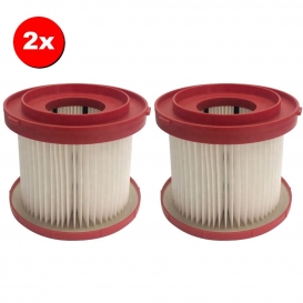 More about 2x HEPA-Filter / Filterpatrone / Staubsaugerfilter / Lamellenfilter für Milwaukee M18 VC2-0, M18 VC-0, M28 VC-0, M18 0880-20 Akk