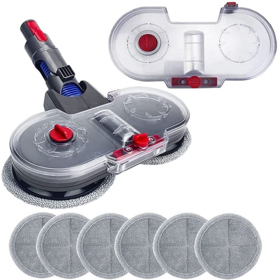 Dyson V7 V8 V10 V11 V15 Staubsauger Elektrischer Nasswischkopf + 1 Wassertank + 6 Tücher