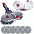 Dyson V7 V8 V10 V11 V15 Staubsauger Elektrischer Nasswischkopf + 1 Wassertank + 6 Tücher