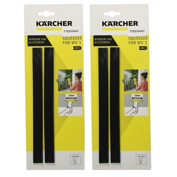 Kärcher Abziehlippe für WV1 Fenstersauger, 250mm breit, 2x Ersatzklinge Nr.: 2.633-128.0