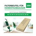 Staubsaugerbeutel 20x Set Filterbeutel Tüte kompatibel mit Kobold Handstaubsauger VK 118 119 120 121 122