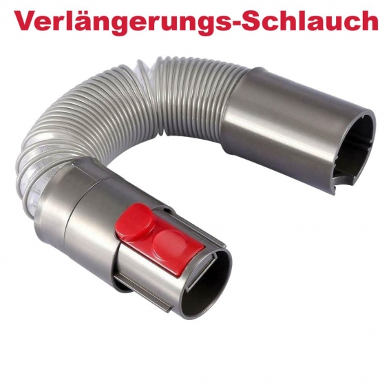 Trade-Shop Verlängerungs-Schlauch Saugschlauch Rohr Ersatz 31cm bis 79cm dehnbar für viele Dyson Staubsauger Akkusauger wie V7 V