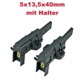 2x Kohlebürsten Motorkohlen 5x13,5x40mm für Welling-Motoren wie Indesit C00273898 Bauknecht Ignis Philips Whirlpool Ikea Ariston