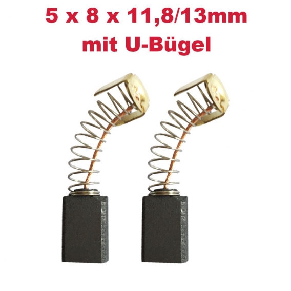 2x Kohlebürsten Motorkohlen 5x8x11,8/13mm für Makita Hobel 1900B 1901 1902 1923B 1923H N1923B Gebläse 4014B 4014M 4014N CB50 CB5