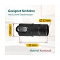 Adapter kompatibel mit Dyson 912270-01 DC11 DC14 DC19 DC20 DC22 Anschluss für Staubsauger