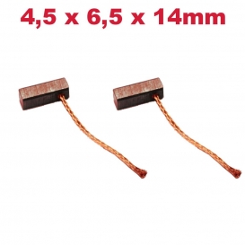 More about 2x Trade-Shop Bronze-Kohlen Kohlebürsten 4,5 x 6,5 x 14mm 12-24 Volt für verschiedene KFZ-Motoren Rolltor Garagentor Antriebe Li