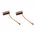 2x Trade-Shop Bronze-Kohlen Kohlebürsten 4,5 x 6,5 x 14mm 12-24 Volt für verschiedene KFZ-Motoren Rolltor Garagentor Antriebe Li