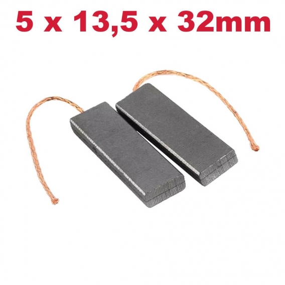 2x Kohlebürsten Motorkohlen 5x13,5x32mm für Bosch/Siemens WP1 2T425HK WP12T444 WP12T444IT WP12T444NL WP12T445 WP12T445IT WP12T44