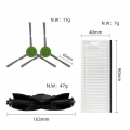 Staubsauger-Ersatz für Thamtu G11 Roboter-Staubsauger Ersatzteile Zubehör (3 Paar Seitenbürsten + 4 Filter + 1 Hauptbürste + 1 R