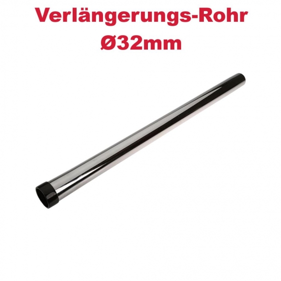 Hochwertiges Staubsauger-Rohr für Kärcher BV 5, T 7, T 10, T 12, T 15/1 - Ersatz Rohr Saugrohr, 50cm lang, verchromt