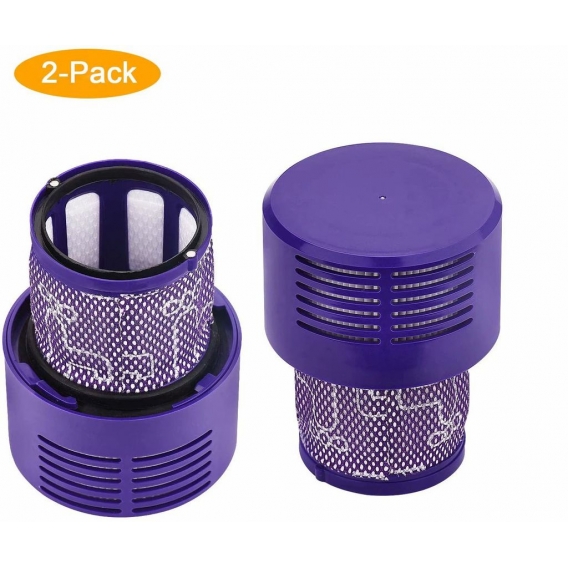 2 Stück Ersatzteile Filter für Dyson V10 SV12 Staubsauger, Waschbar Filter Zubehör für Dyson V10 Cyclone Absolute / Animal / Tot