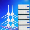 6-teilige Seitenbürsten + 5 Sätze Ersatzset für Filterbildschirme für 360 S6 Kehrroboter-Staubsauger