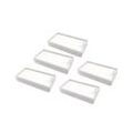 5 x HEPA-Filterelement Kunststoff Filter für ILIFE V3 V5 V5S, Weiß