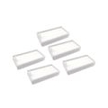 5 x HEPA-Filterelement Kunststoff Filter für ILIFE V3 V5 V5S, Weiß