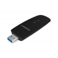 Linksys WUSB6100-M AC1200 Dual Band 3.0 USB Adapter (1200 Mbit/s, USB 3.0), schwarz