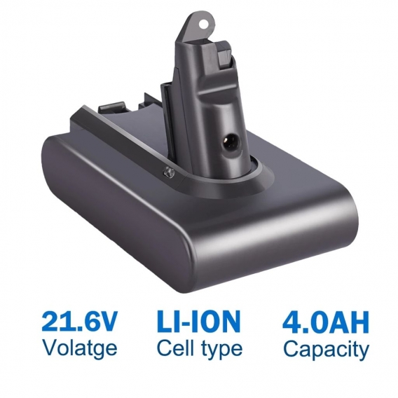 21.6V 4000mAh Li-ion Batterie Staubsauger Ersatzakku für Dyson V6