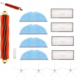 More about Ersatz-Roboter-Staubsauger-Set für T7 T7S Staubsaugerzubehör (1 Hauptbürste + 4 Lappen + 4 Filter + 4 weiße Seitenbürste mit fün