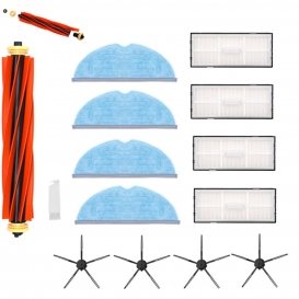 More about Ersatz-Roboter-Staubsauger-Kit für T7 T7S-Staubsauger-Zubehör (1 Hauptbürste + 4 Lappen + 4 Filter + 4 Stück schwarze Fünf-Krall