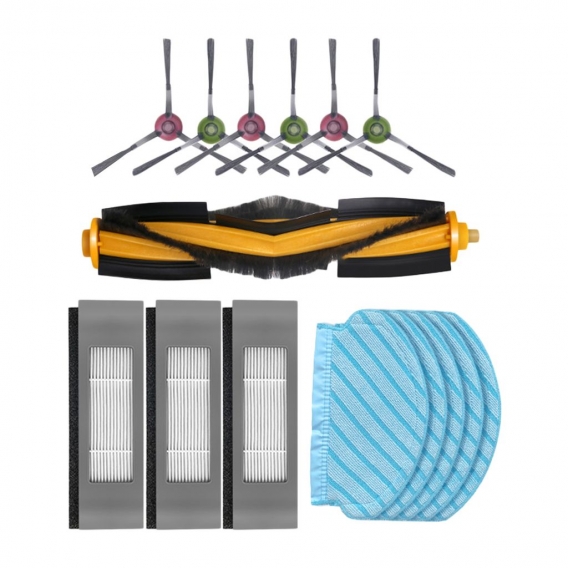 für Cobos Kehrmaschinenteile OZMO950 920 T5Max Roboterstaubsauger Teilenachschub Mega Zubehör Borsten & flexible Schlagbürsten