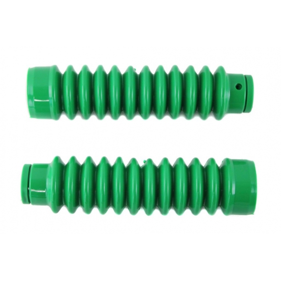 1 Paar Faltenbalg für Telegabel in Grün glänzend, Länge 220mm, für Simson S51 S50 S70