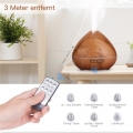 Aroma Diffuser,550ml Luftbefeuchter Ultraschall Vernebler Raumbefeuchter Elektrisch Duftlampe Öle Diffusor mit 7 Farben LED,mehr