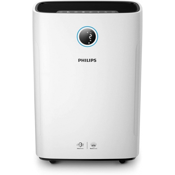 PHILIPS Luftreiniger/Befeuchter 2000i Series AC2729/11 (bis 65 m², 5 Leistungsstufen, 3-schichtige Filterung, Aktivkohlefilter),