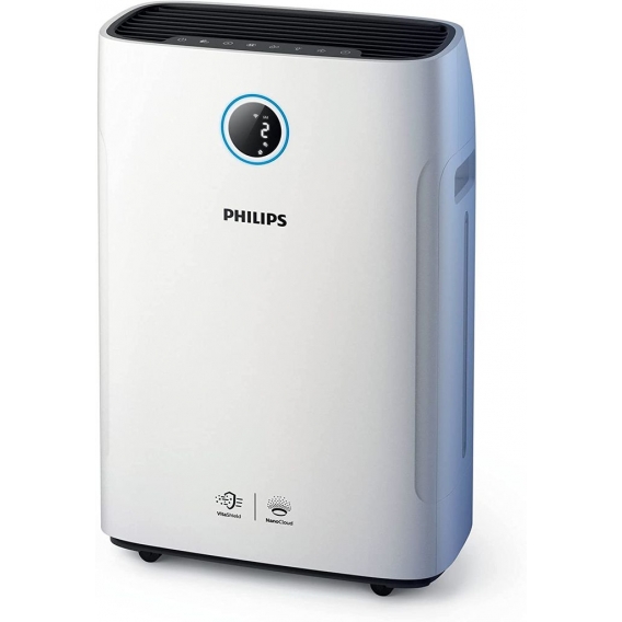 PHILIPS Luftreiniger/Befeuchter 2000i Series AC2729/11 (bis 65 m², 5 Leistungsstufen, 3-schichtige Filterung, Aktivkohlefilter),