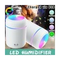 Weiß Luftbefeuchter LED Ultraschall Duftöl Aroma Diffuser Humidifier Diffusor 300ML USB Aufladen