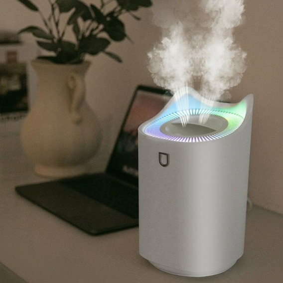 Melario 3L Luftbefeuchter LED Licht Ultraschall Duftöl Aroma Diffuser Humidifier Weiß