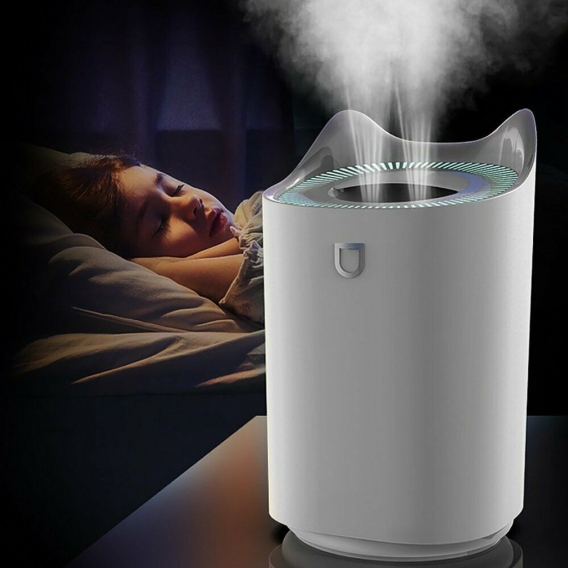 Melario 3L Luftbefeuchter LED Licht Ultraschall Duftöl Aroma Diffuser Humidifier Weiß