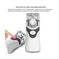 Vernebler Inhalator Tragbar Inhalationsgerät Nebuliser Inhalator mit Mundstück für Kinder und Erwachsene, Ultraschall für Atemwe