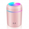 Pink Luftbefeuchter LED Ultraschall Duftöl Aroma Diffuser Humidifier Diffusor 300ML USB Aufladen