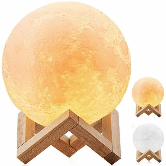 LED 3D Moon Lampe Luftbefeuchter USB wiederaufladbares Öl ätherischer Diffusor Luftreiniger 880ML Ultraschall Luftbefeuchter Aro