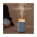 3 in 1 Aroma Diffuser, 260ml Luftbefeuchter mit Salzlampe 6 Farben Wechselnde LEDs 40 ml/h  Feuchtigkeitsabgabe,Blau