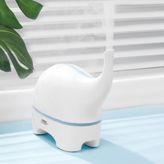 Diffusor mit ätherischen Ölen für kleine Elefanten, 120 ml USB-Ultraschall-Aromadiffusor-Luftbefeuchter für Kinder, 7 farbwechse