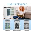 UISEBRT Mobiles Klimagerät 3 in 1 mit 4L Wasserkühlung, LED Display, 4x Eiskristall 80W Klimaanlage Luftreiniger Luftbefeuchter 