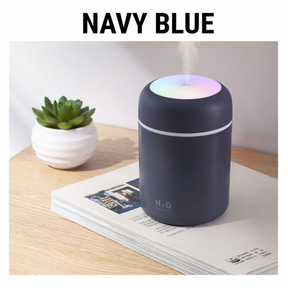 300ML Aroma Diffuser Luftbefeuchter Leiser Ultraschall DuftöL Diffuser Aromatherapie Düfte Humidifier, Blau