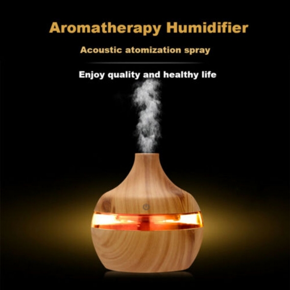 300ml Ultraschallbefeuchter Öl Aroma Diffusor Aromatherapie LED Essential Ultraschall Luftbefeuchter Luftreiniger