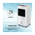 oneConcept Freeze Me - 3 Windstärken, 8 Liter Wassertank Luftkühler mit 65 Watt Leistung , Sensor-Touch-Display, automatische/ma